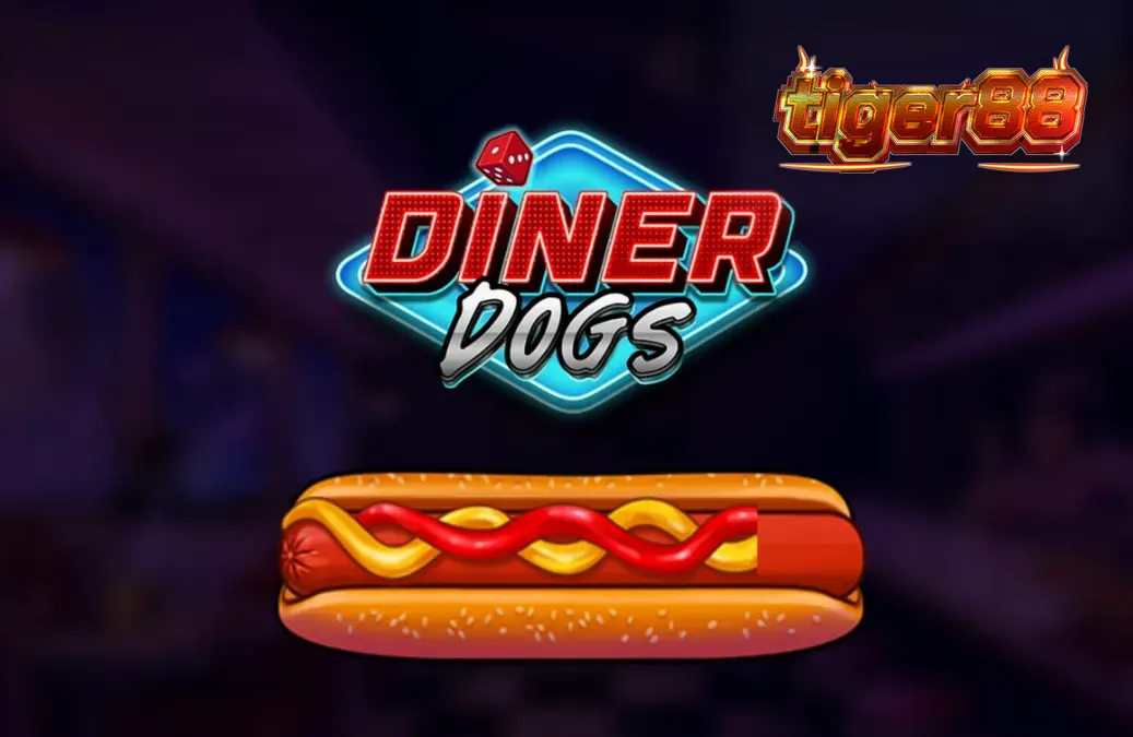 Tampilan visual retro noir dari slot Diner Dogs dengan suasana kedai makan tahun 1950-an.